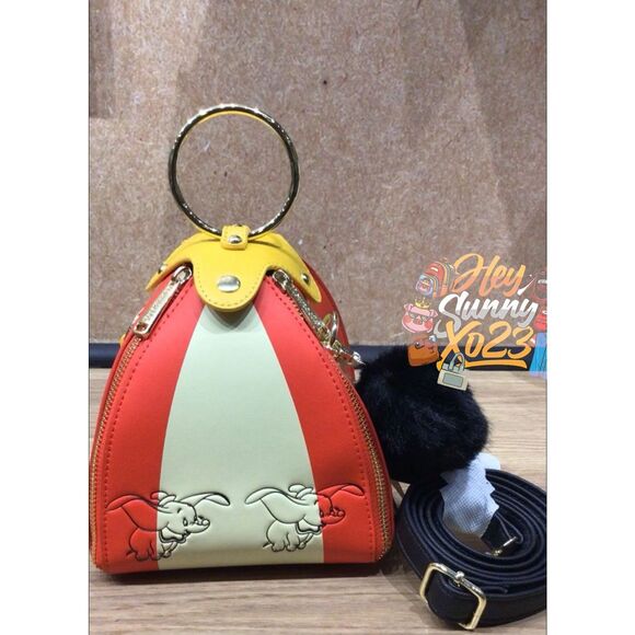 Loungefly Disney Dumbo Circus Tent Figural Crossbody Bag